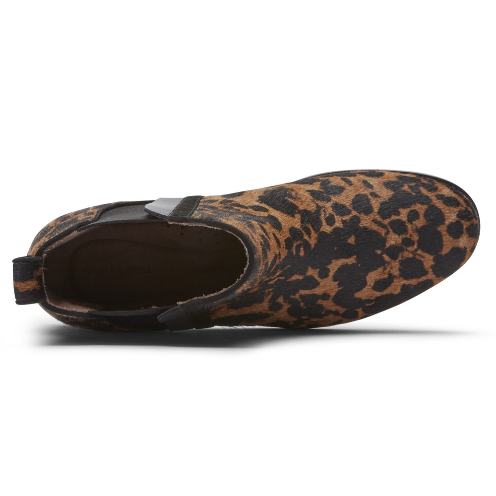 Botas Rockport Mujer Mexico - Larkyn Chelsea Leopardo - YPMLQ7291